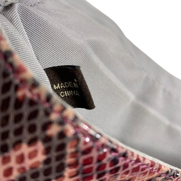 COACH Soho Purple/Pink Python Snakeskin Leather Mini Flap Crossbody F45648 - Picture 12 of 16